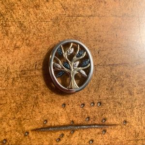 Sterling Silver/Gold Plate Tree of Life Pendant